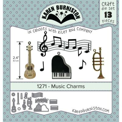 Karen Burniston Cutting Dies - Music Charms